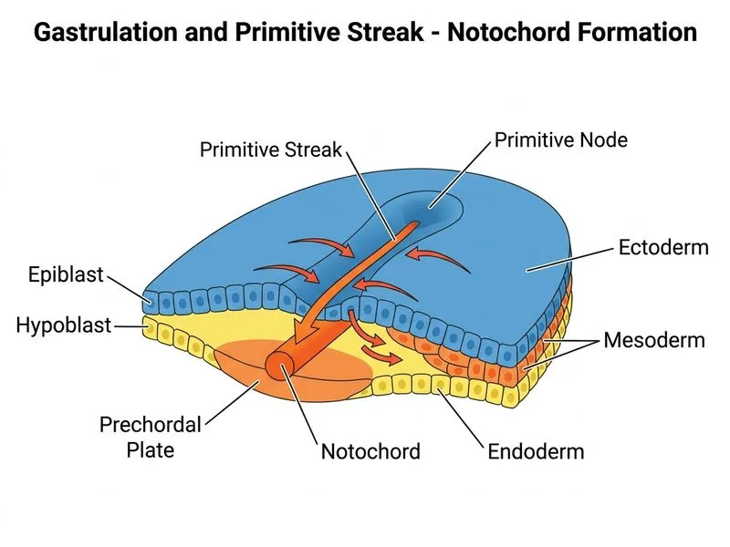 Gastrulation and Primitive Streak diagram