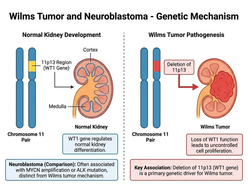 Wilms Tumor and Neuroblastoma diagram