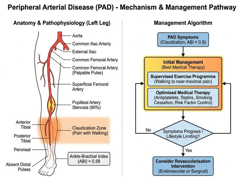 Peripheral Arterial Disease diagram
