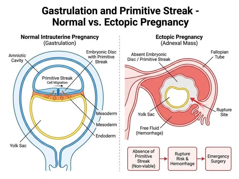 Gastrulation and Primitive Streak diagram