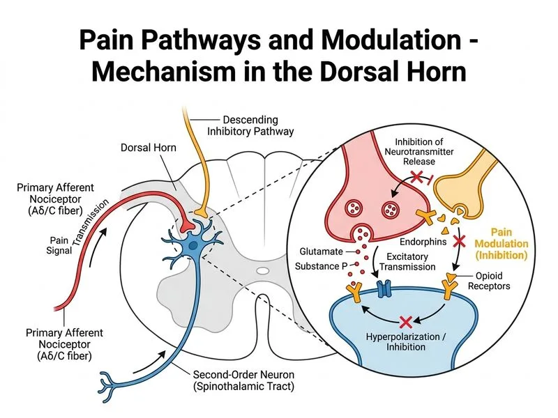 Pain Pathways and Modulation diagram