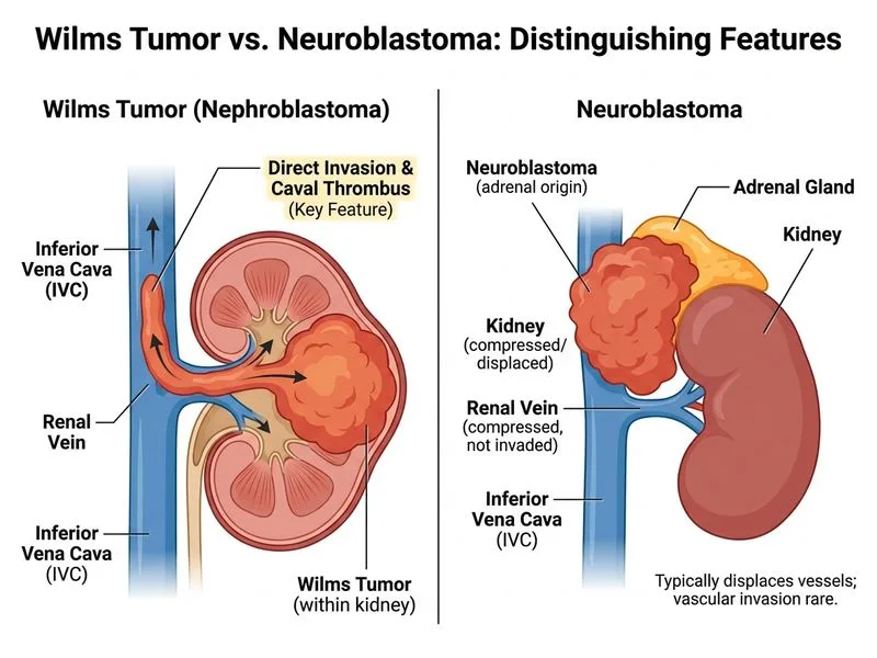 Wilms Tumor and Neuroblastoma diagram