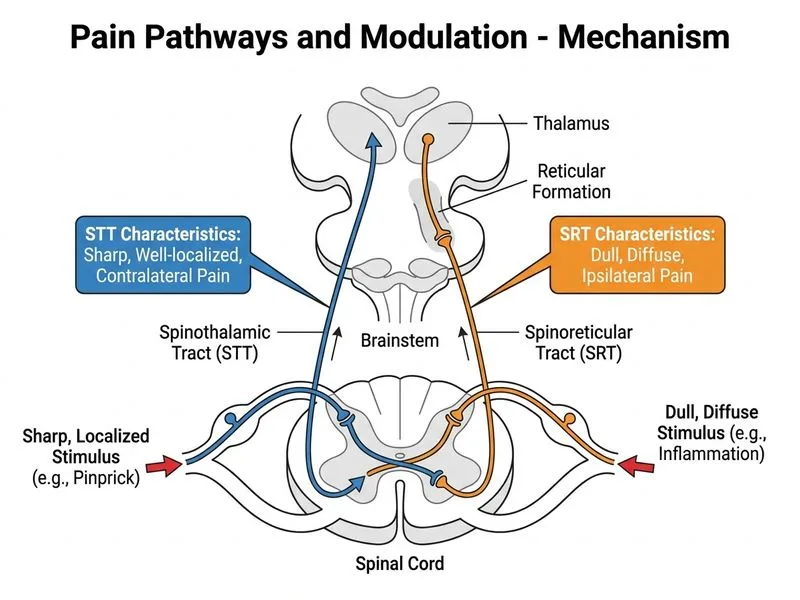 Pain Pathways and Modulation diagram
