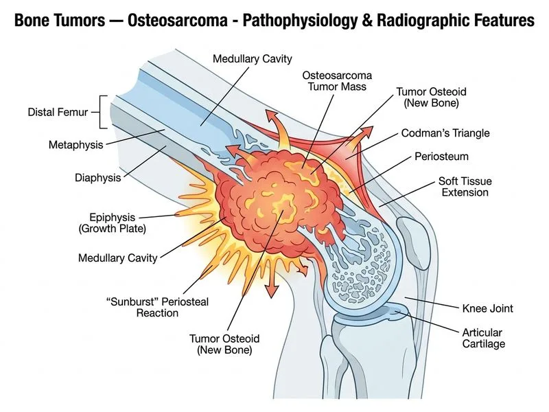 Bone Tumors — Osteosarcoma diagram