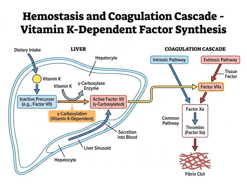 Hemostasis and Coagulation Cascade diagram