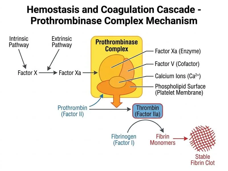 Hemostasis and Coagulation Cascade diagram