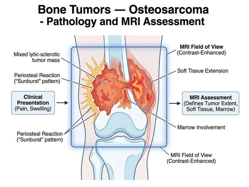 Bone Tumors — Osteosarcoma diagram