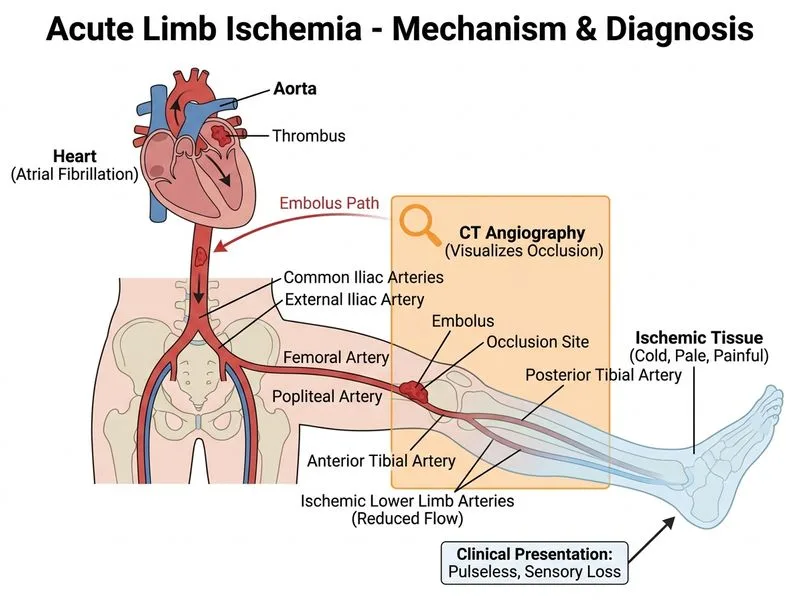 Acute Limb Ischemia diagram