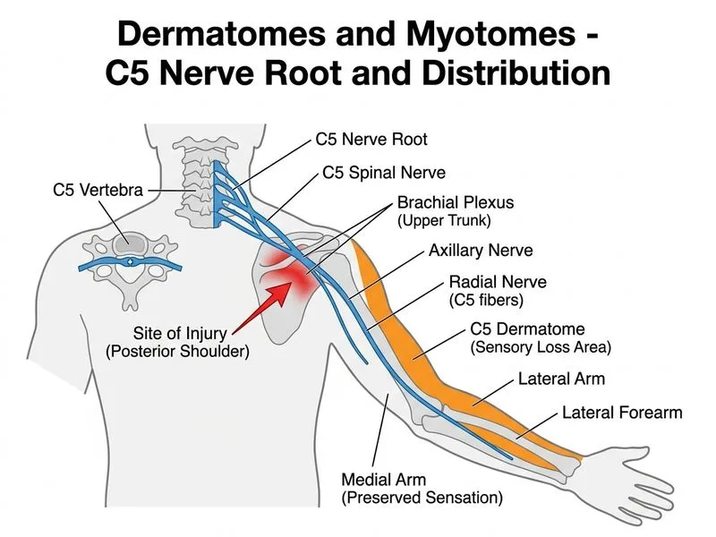 Dermatomes and Myotomes diagram