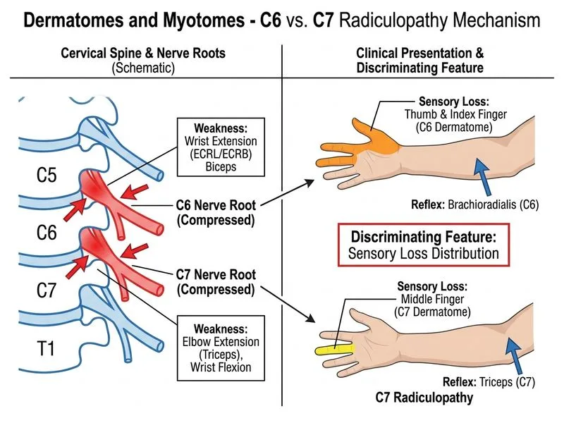 Dermatomes and Myotomes diagram