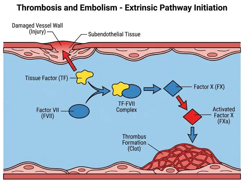 Thrombosis and Embolism diagram