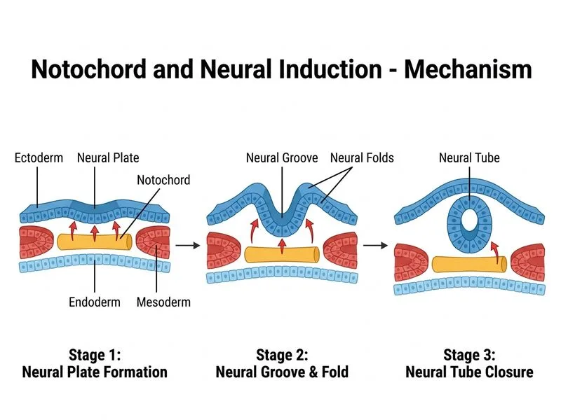 Notochord and Neural Induction diagram