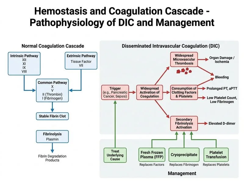 Hemostasis and Coagulation Cascade diagram