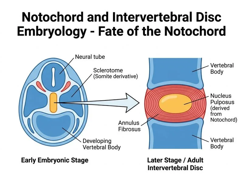 Notochord and Intervertebral Disc Embryology diagram