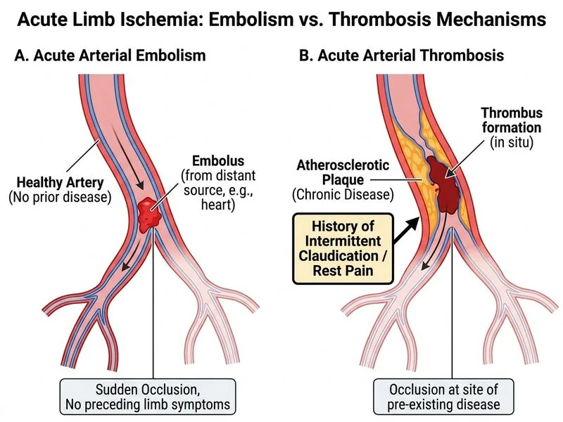 Acute Limb Ischemia diagram