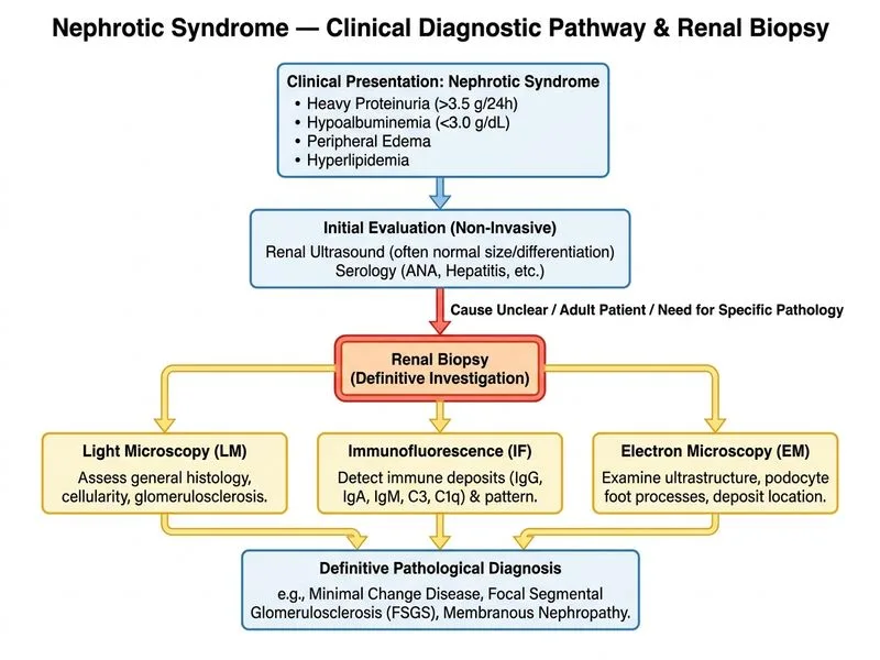 Nephrotic Syndrome — Clinical diagram
