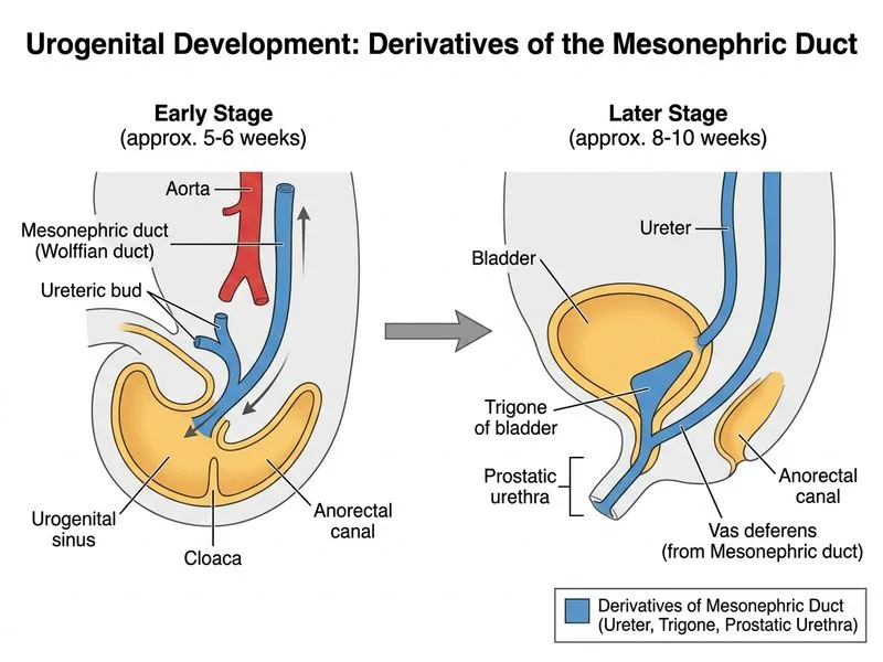 Urogenital Development diagram