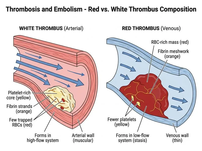 Thrombosis and Embolism diagram
