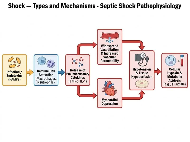 Shock — Types and Mechanisms diagram