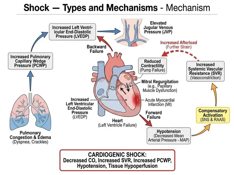 Shock — Types and Mechanisms diagram
