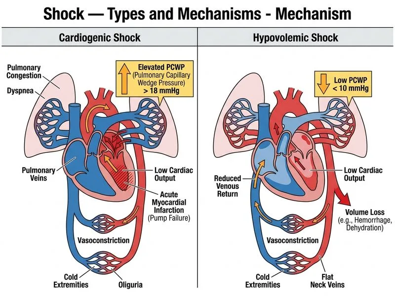 Shock — Types and Mechanisms diagram
