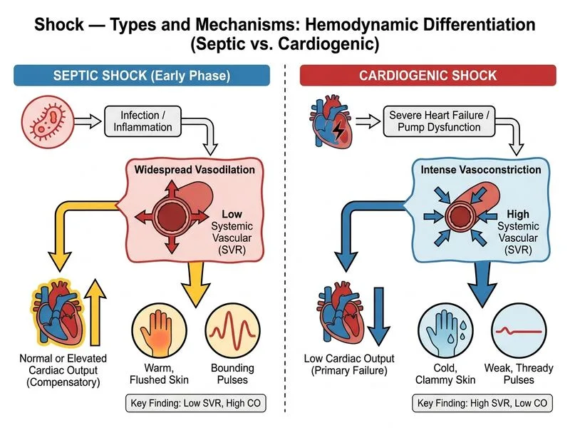 Shock — Types and Mechanisms diagram