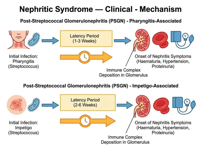 Nephritic Syndrome — Clinical diagram