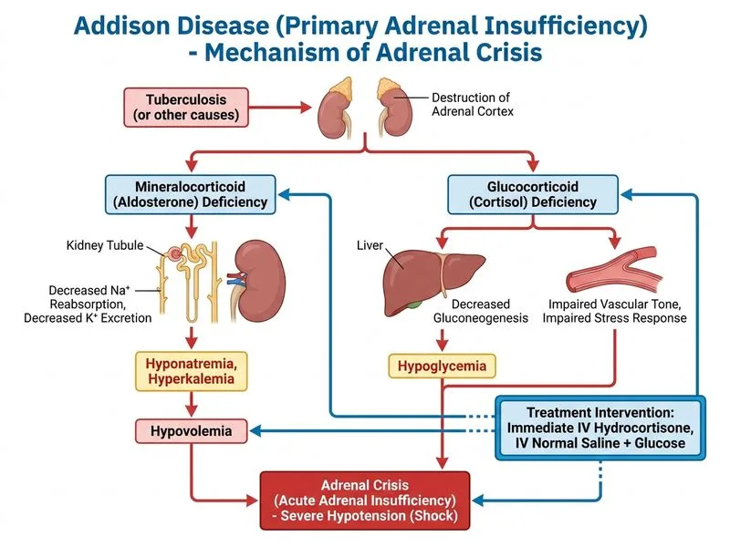 Addison Disease diagram