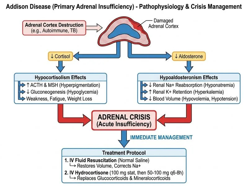 Addison Disease diagram