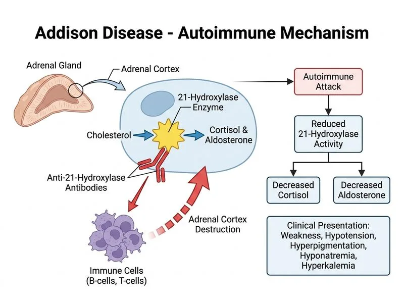 Addison Disease diagram