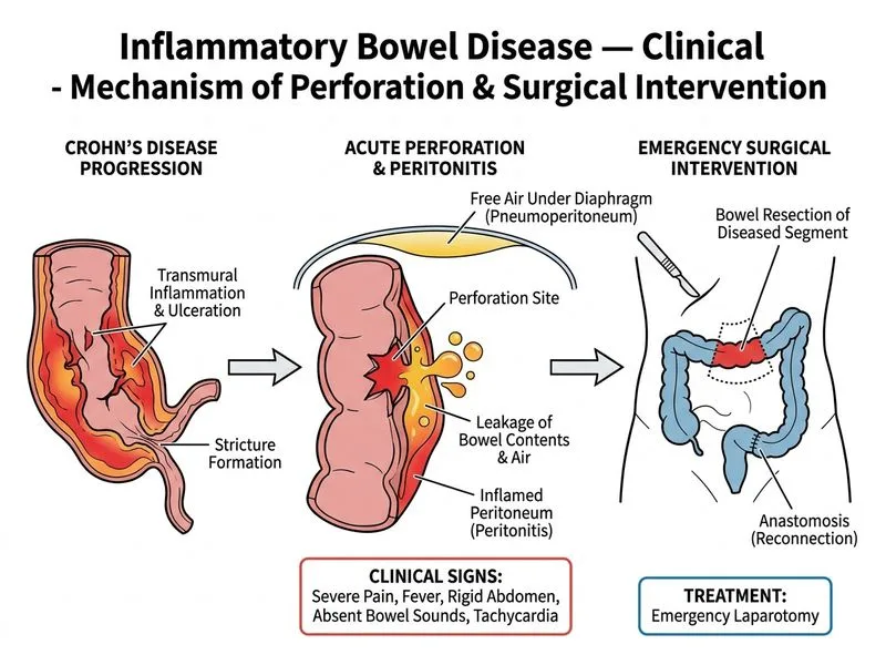 Inflammatory Bowel Disease — Clinical diagram