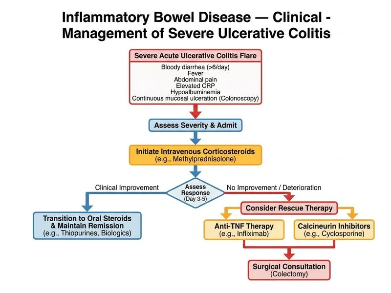 Inflammatory Bowel Disease — Clinical diagram
