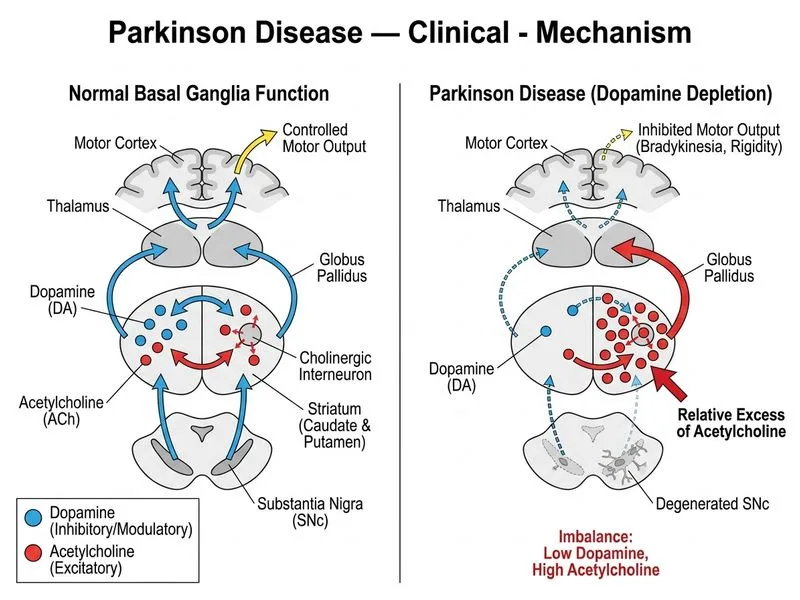 Parkinson Disease — Clinical diagram