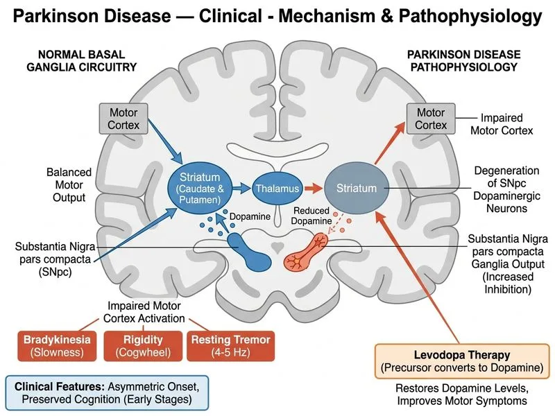 Parkinson Disease — Clinical diagram