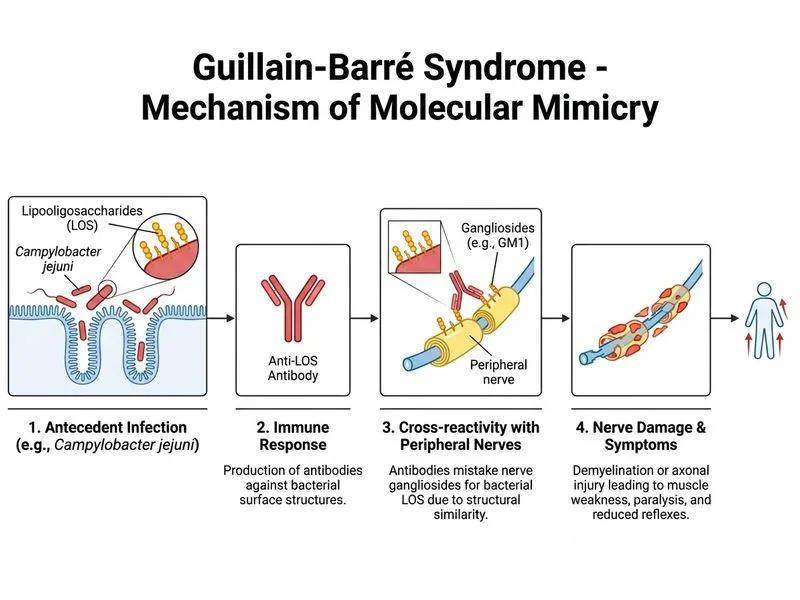 Guillain-Barré Syndrome diagram