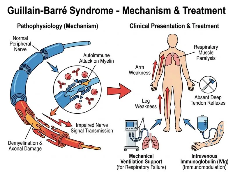 Guillain-Barré Syndrome diagram