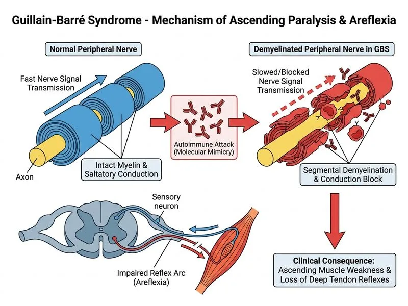 Guillain-Barré Syndrome diagram
