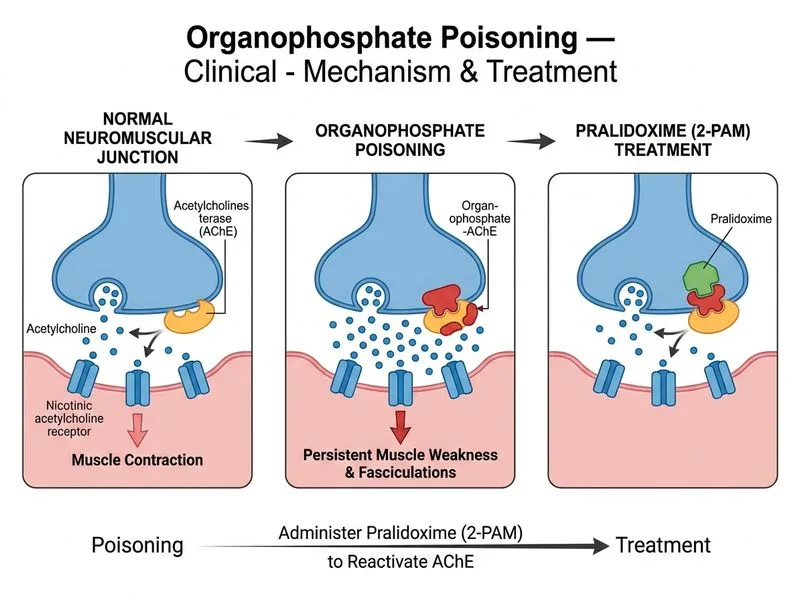 Organophosphate Poisoning — Clinical diagram