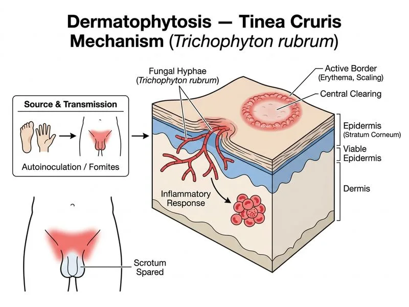 Dermatophytosis — Tinea diagram