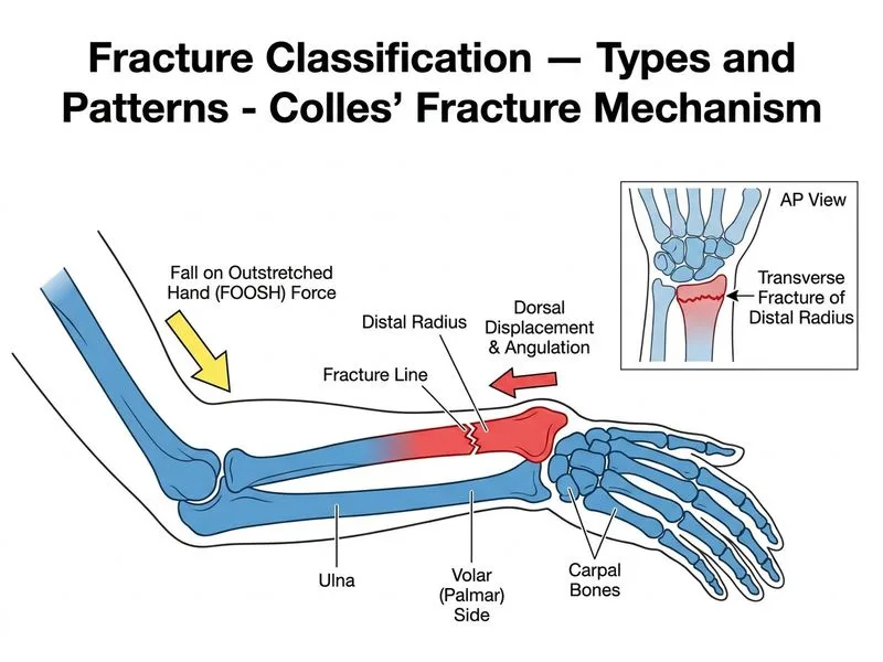 Fracture Classification — Types and Patterns diagram