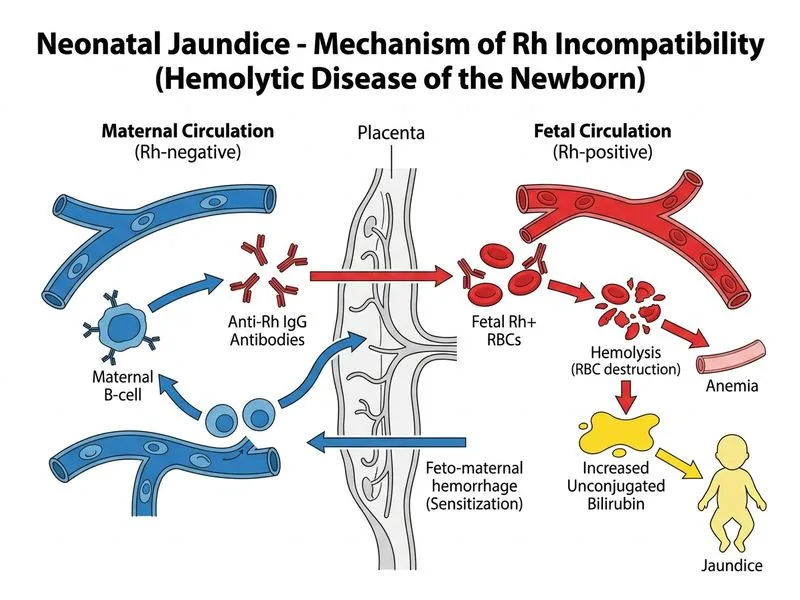 Neonatal Jaundice diagram