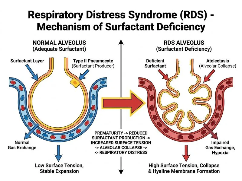 Respiratory Distress Syndrome diagram