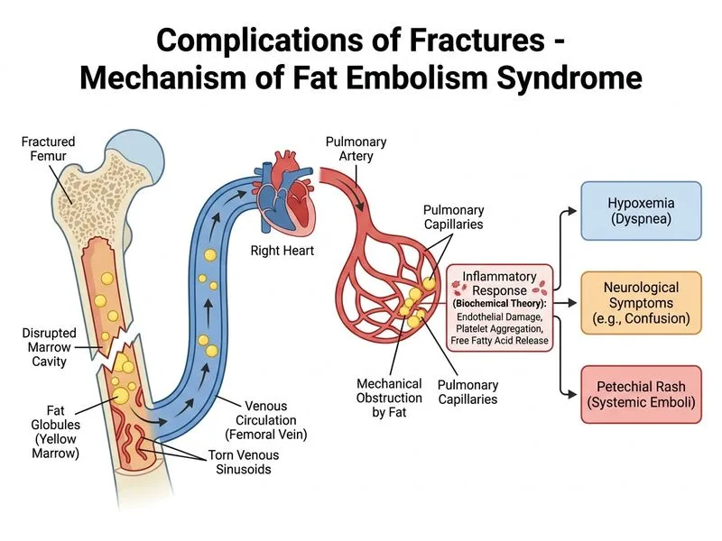 Complications of Fractures diagram