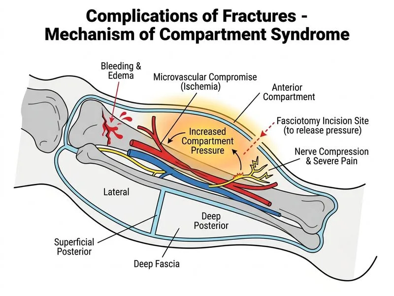 Complications of Fractures diagram