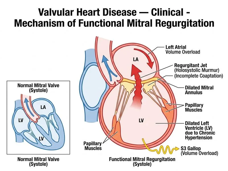 Valvular Heart Disease — Clinical diagram