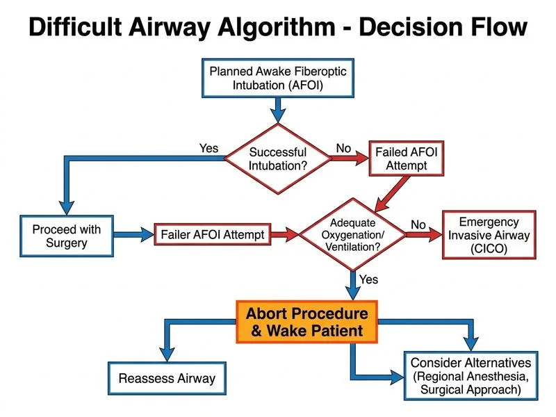 Difficult Airway Algorithm diagram