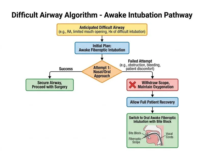 Difficult Airway Algorithm diagram