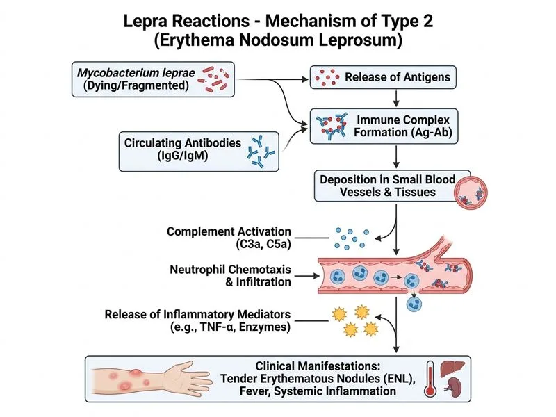 Lepra Reactions diagram