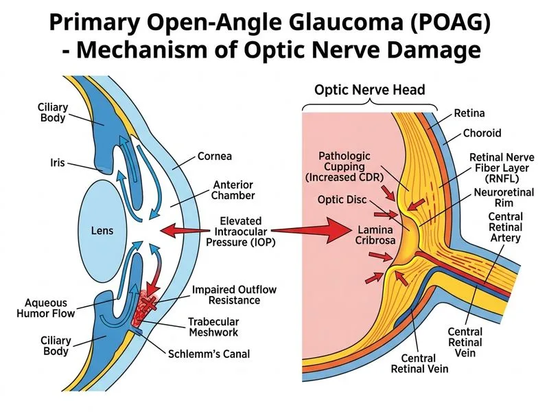 Primary Open-Angle Glaucoma diagram