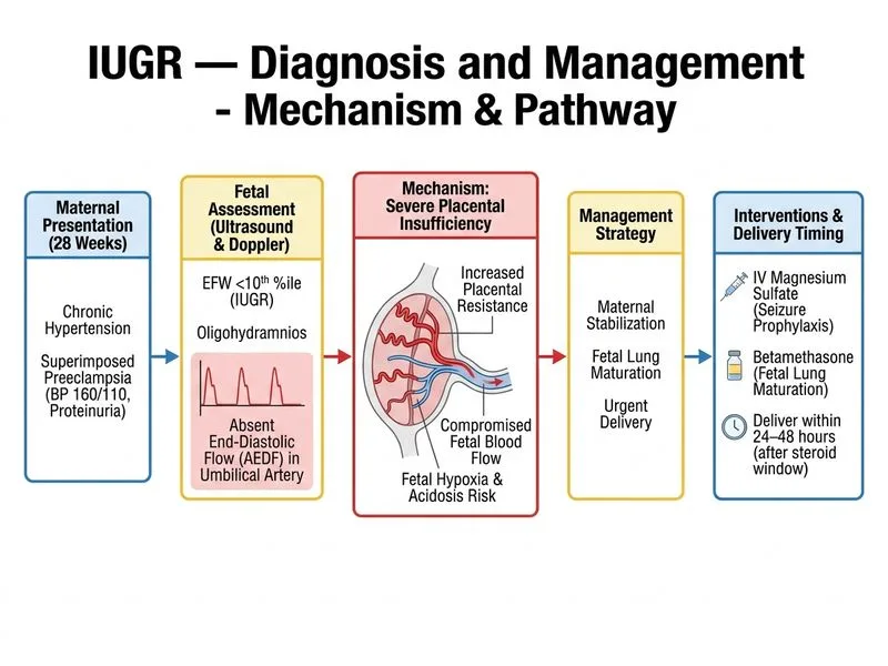 IUGR — Diagnosis and Management diagram